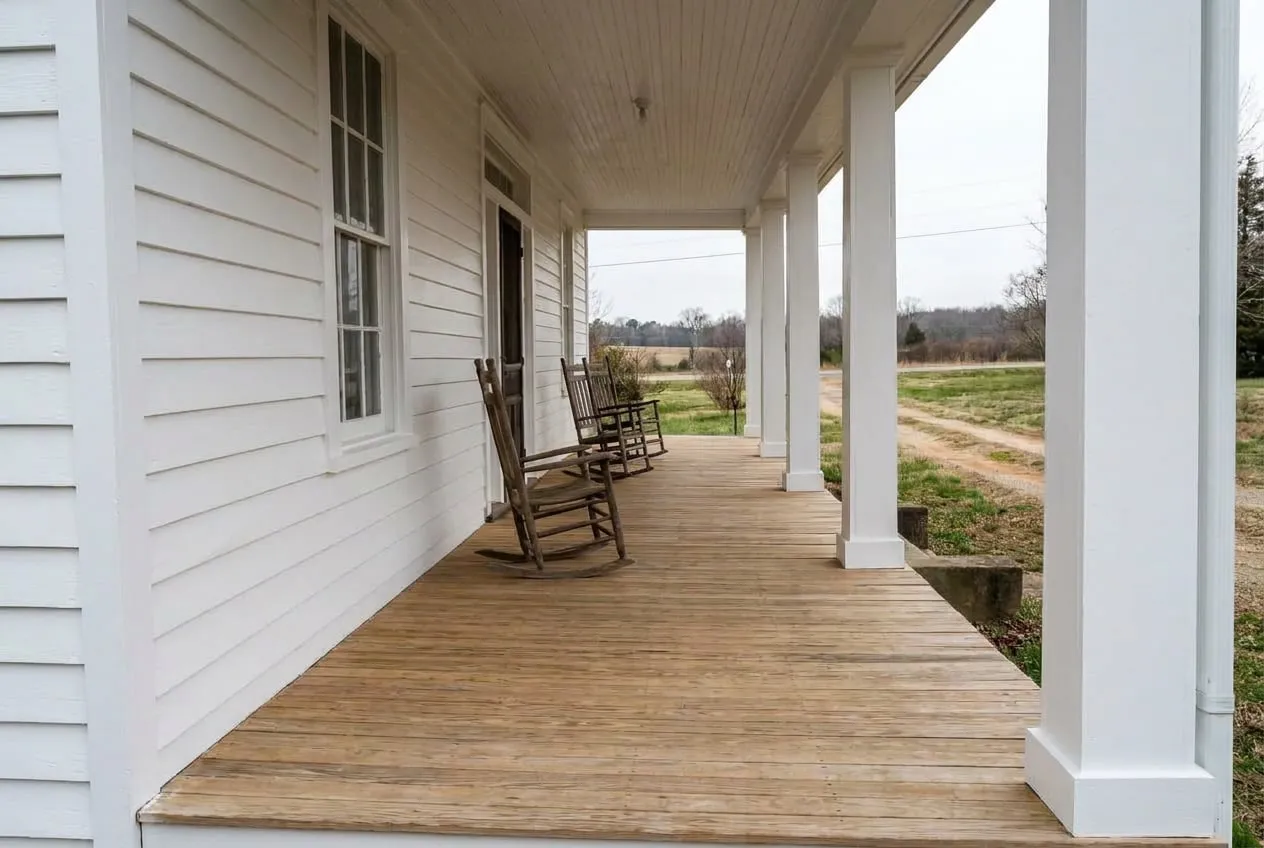 After: Lead paint porch